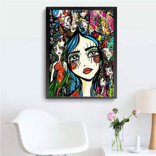 Charger l'image dans la galerie, Fille - diamant rond complet - 40x30cm