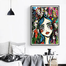 Charger l'image dans la galerie, Fille - diamant rond complet - 40x30cm