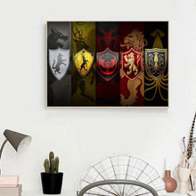 Charger l'image dans la galerie, Bouclier - diamant rond complet - 30x40cm