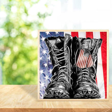 Charger l'image dans la galerie, Chaussures - diamant rond complet - 30x30cm