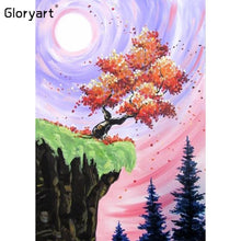 Charger l'image dans la galerie, Coucher de soleil Gloryart - diamant rond complet - 30x40cm