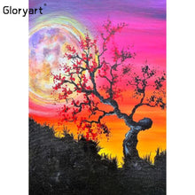 Charger l'image dans la galerie, Coucher de soleil Gloryart - diamant rond complet - 30x40cm