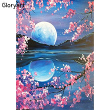 Charger l'image dans la galerie, Gloryart lune - diamant plein rond - 30x40cm