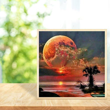 Charger l'image dans la galerie, Lune - diamant plein rond - 30x30cm