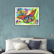 Charger l'image dans la galerie, Papillon - diamant rond complet - 40x30cm