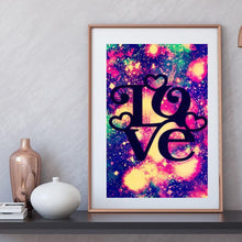 Charger l'image dans la galerie, Mots de ciel étoilé - diamant rond complet - 30x40cm