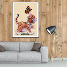 Charger l'image dans la galerie, Tigre - diamant rond complet - 30x40cm