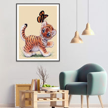 Charger l'image dans la galerie, Tigre - diamant rond complet - 30x40cm