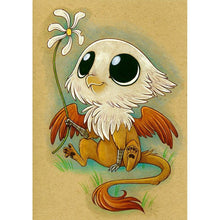 Charger l'image dans la galerie, Petit oiseau - diamant rond complet - 30x40cm