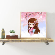 Charger l'image dans la galerie, Fille - diamant rond complet - 30x30cm