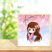 Charger l'image dans la galerie, Fille - diamant rond complet - 30x30cm