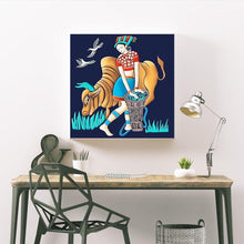 Charger l'image dans la galerie, Fille - diamant rond complet - 30x30cm