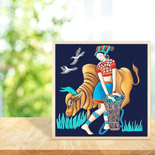 Charger l'image dans la galerie, Fille - diamant rond complet - 30x30cm