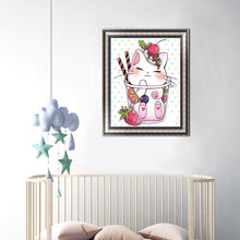 Charger l'image dans la galerie, Chat - diamant rond complet - 30x40cm