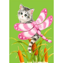 Charger l'image dans la galerie, Chat - diamant rond complet - 30x30cm