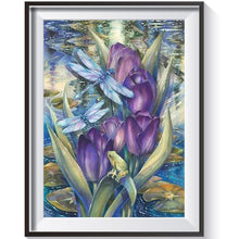 Charger l'image dans la galerie, Fleur - peinture en diamant complet - 40x30cm