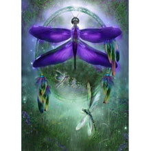 Charger l'image dans la galerie, Libellule - peinture en diamant complet - 40x30cm