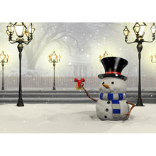 Charger l'image dans la galerie, Bonhomme de neige - diamant rond complet - 30x40cm