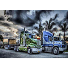 Charger l'image dans la galerie, Voiture - diamant rond complet - 40x30cm