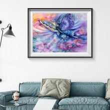 Charger l'image dans la galerie, Papillon - diamant rond complet - 40x30cm