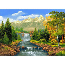 Charger l'image dans la galerie, Paysage - diamant rond complet - 40x30cm
