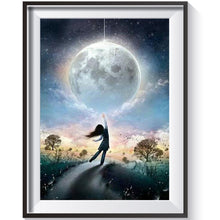 Charger l'image dans la galerie, Fille - diamant rond complet - 40x30cm