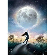 Charger l'image dans la galerie, Fille - diamant rond complet - 40x30cm