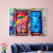 Charger l'image dans la galerie, Porte - diamant rond complet - 40x50cm