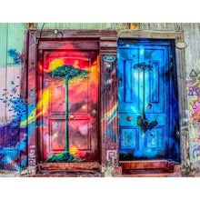 Charger l'image dans la galerie, Porte - diamant rond complet - 40x50cm