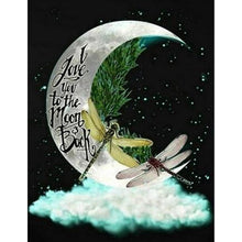 Charger l'image dans la galerie, Lune - diamant plein rond - 40x50cm