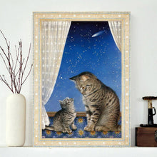 Charger l'image dans la galerie, Chat - diamant rond complet - 30x40cm