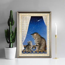 Charger l'image dans la galerie, Chat - diamant rond complet - 30x40cm