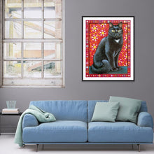 Charger l'image dans la galerie, Chat - diamant rond complet - 30x40cm