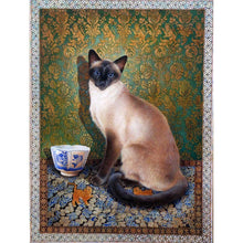 Charger l'image dans la galerie, Chat - diamant rond complet - 30x40cm
