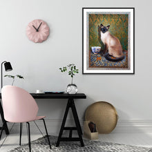 Charger l'image dans la galerie, Chat - diamant rond complet - 30x40cm