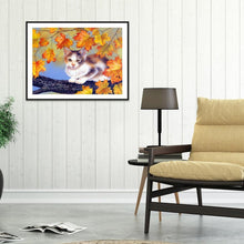 Charger l'image dans la galerie, Chat - diamant rond complet - 40x30cm