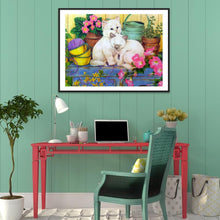 Charger l'image dans la galerie, Chat - diamant rond complet - 40x30cm