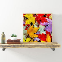 Charger l'image dans la galerie, Feuille d’érable - diamant rond complet - 30x30cm