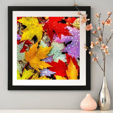 Charger l'image dans la galerie, Feuille d’érable - diamant rond complet - 30x30cm