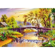 Charger l'image dans la galerie, Beau paysage - diamant rond complet - 30x40cm