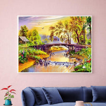 Charger l'image dans la galerie, Beau paysage - diamant rond complet - 30x40cm