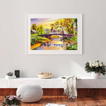 Charger l'image dans la galerie, Beau paysage - diamant rond complet - 30x40cm