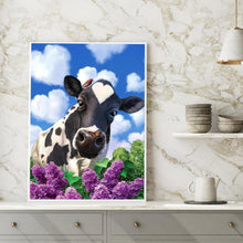 Charger l'image dans la galerie, Vache - diamant rond complet - 30x40cm