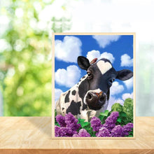 Charger l'image dans la galerie, Vache - diamant rond complet - 30x40cm