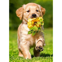 Charger l'image dans la galerie, Chien - diamant rond complet - 30x40cm