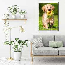 Charger l'image dans la galerie, Chien - diamant rond complet - 30x40cm