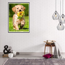 Charger l'image dans la galerie, Chien - diamant rond complet - 30x40cm