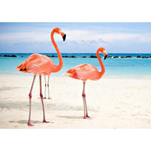 Charger l'image dans la galerie, Oiseau rose - diamant rond complet - 30x40cm