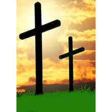 Charger l'image dans la galerie, Croix - diamant rond complet - 30x40cm