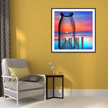 Charger l'image dans la galerie, Lever de soleil - diamant rond complet - 40x40cm